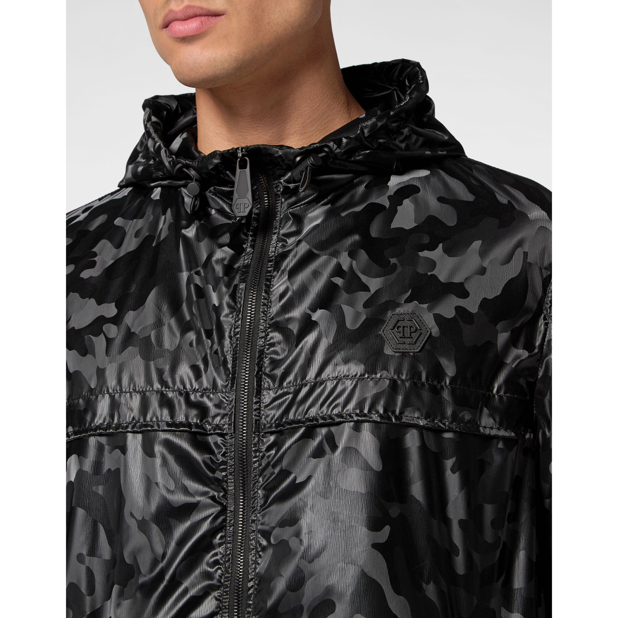 PHILIPP PLEIN Windbreaker CAMOUFLAGE
