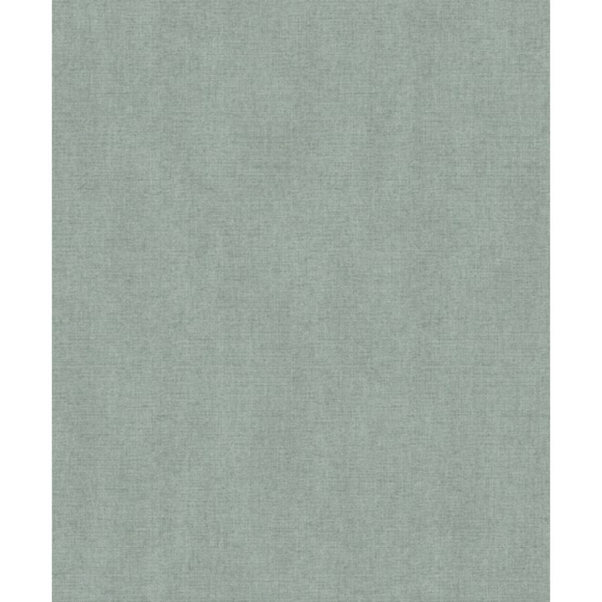 Papier peint uni effet toile lin vert céladon