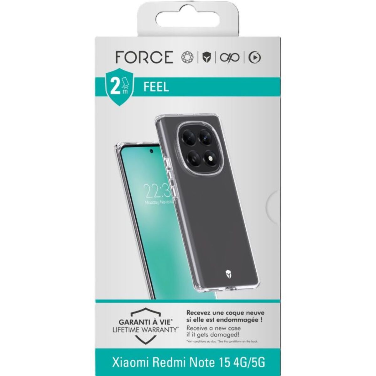 Coque FORCE CASE Redmi Note 15 transparente