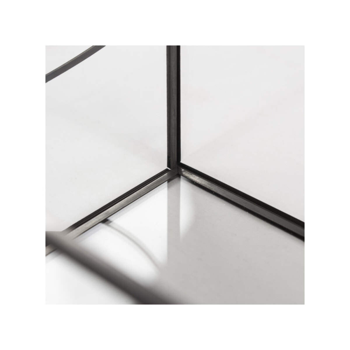 Terrarium Photophore Rectangulaire en Verre et Métal Noir - CECILIA 368