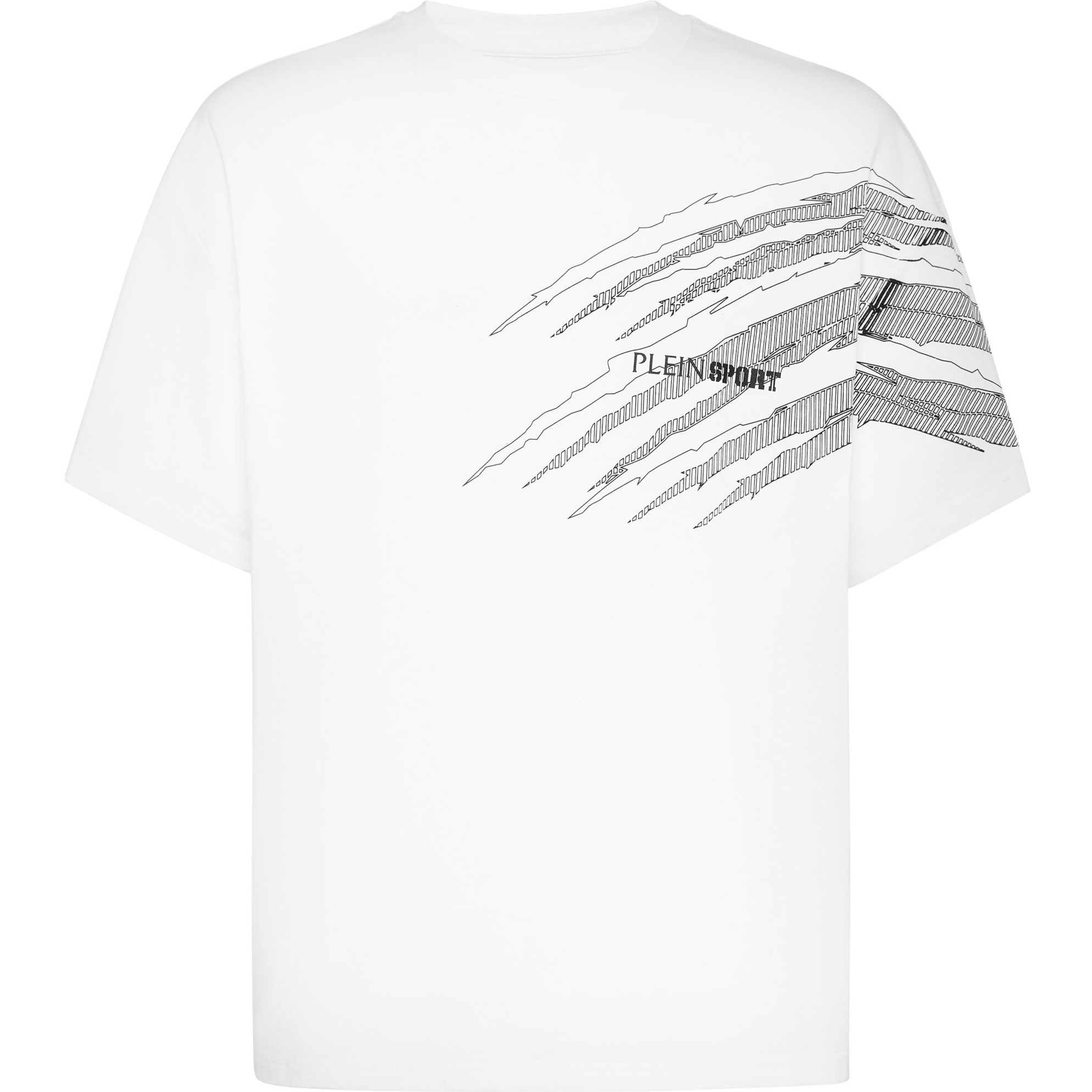 PLEIN SPORT T-Shirt Round Neck Ss SCRATCH