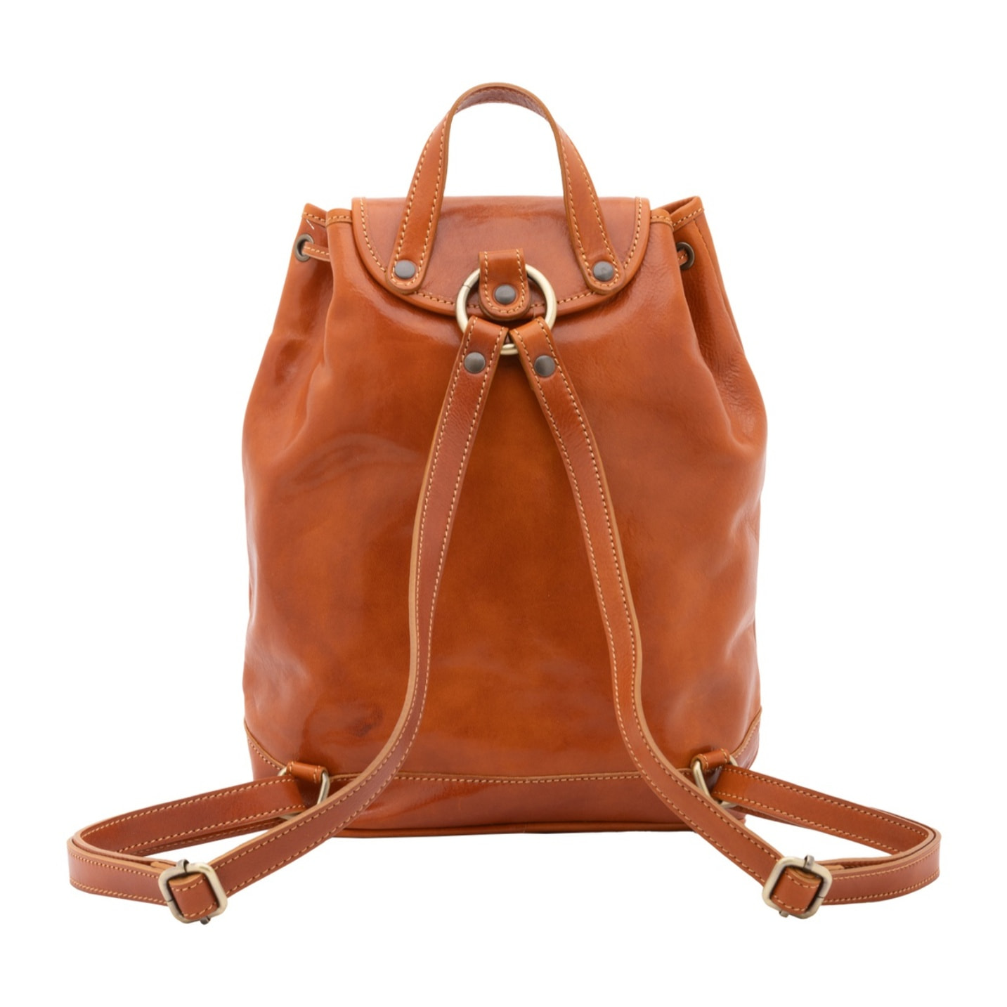 Borsa a spalla da donna - Modello False - 100% pelle artigianale - 25.0 x 32.0 x 14.0 cm