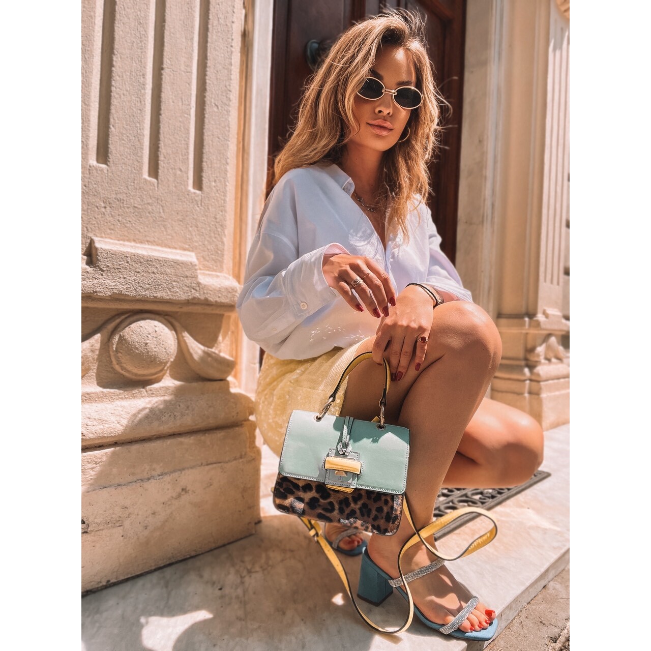 Sandali Donna Tata Italia Blu