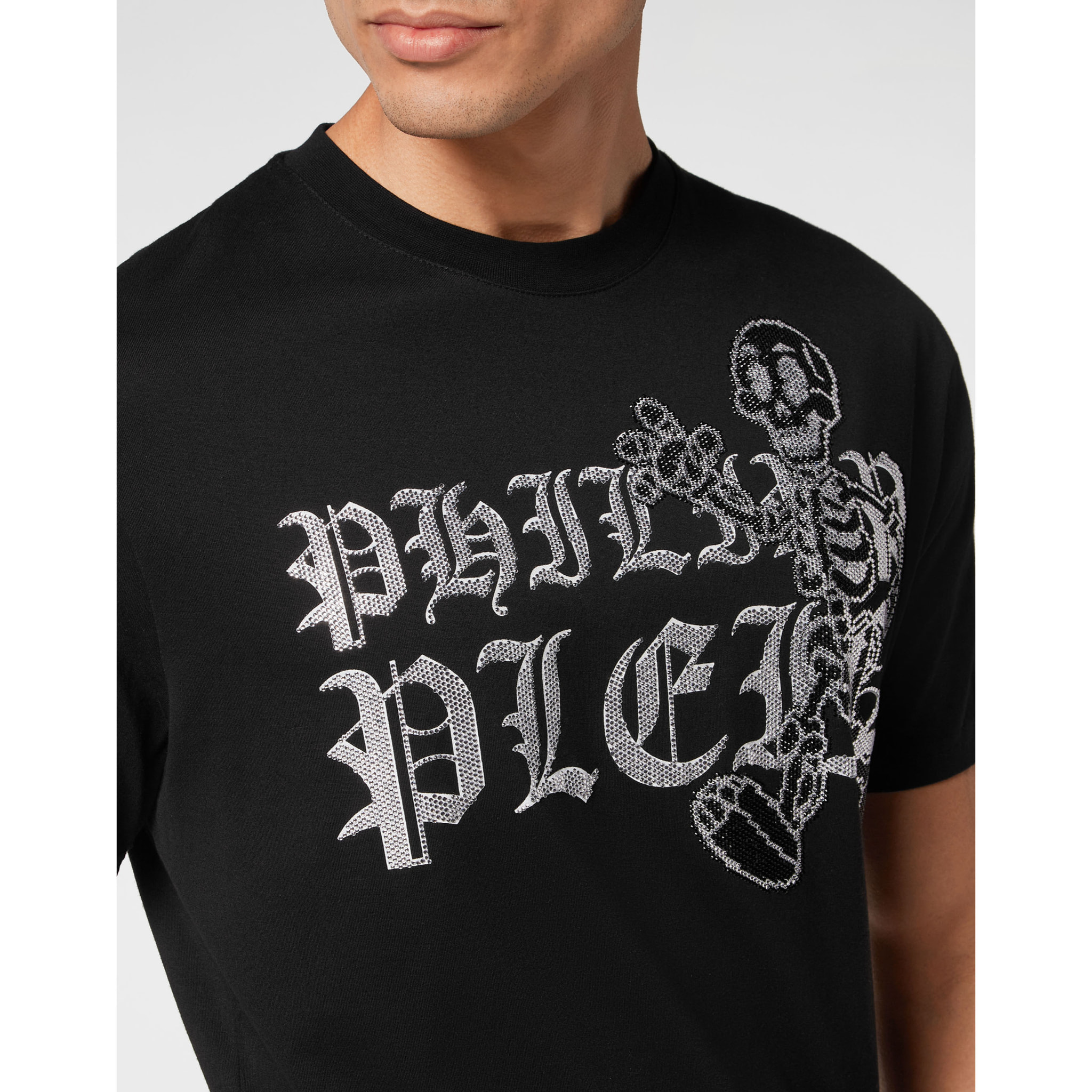 PHILIPP PLEIN T-shirt girocollo SKELETON
