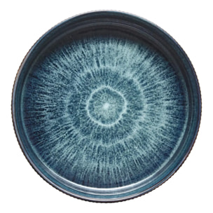 Lot de 4 Assiettes Eva bleu