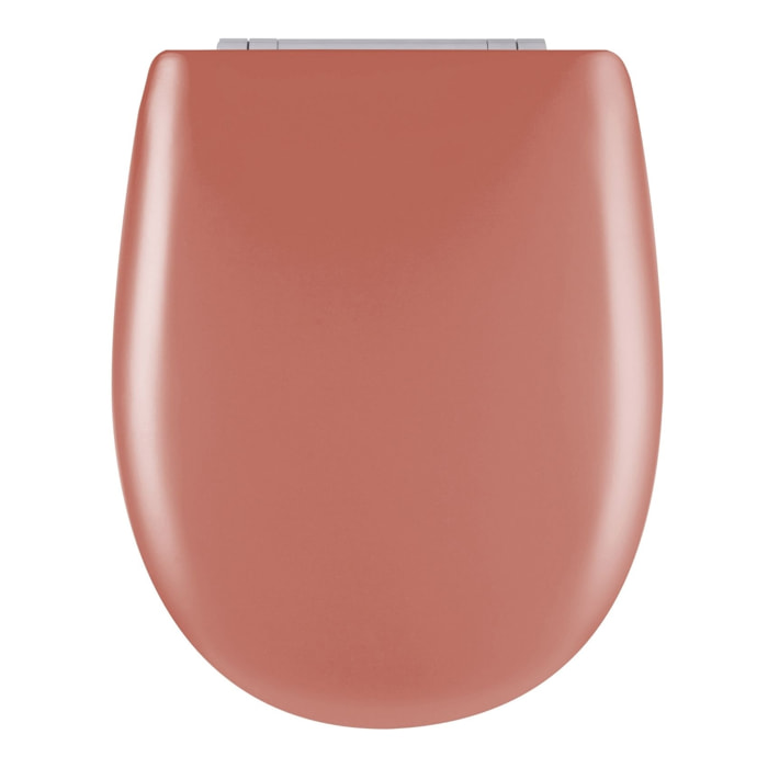 Abattant easy clip avec descente manuelle uni - Terracotta