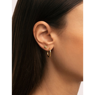 Orecchino Florencia Argento Placcato Oro