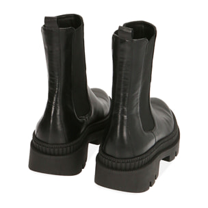 Chelsea boots neri in pelle