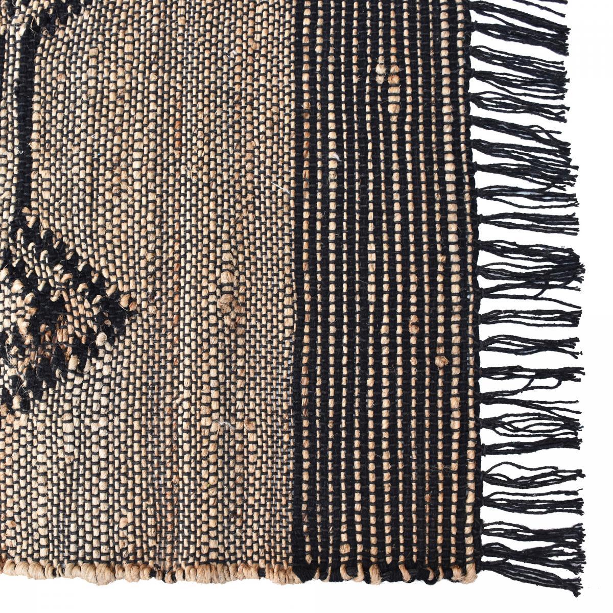 Tapis artisanal Sere, tapis kilim en jute