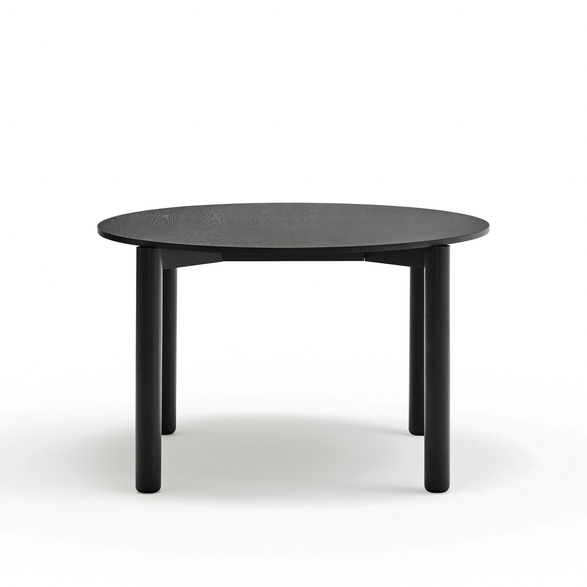 Mesa de comedor redonda Atlas negra