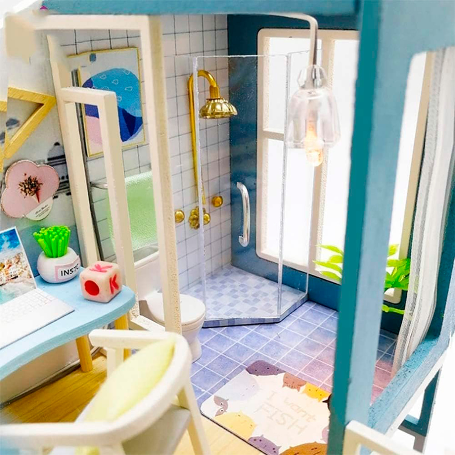 Hogar Primera mirada. Maqueta 3D realista con gran detalle y luces led.