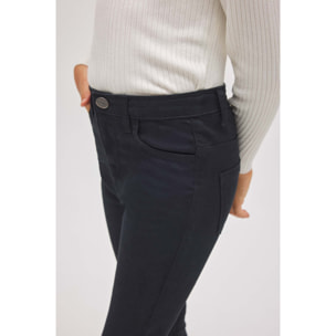 Pantaloni larghi in denim nero da ragazza