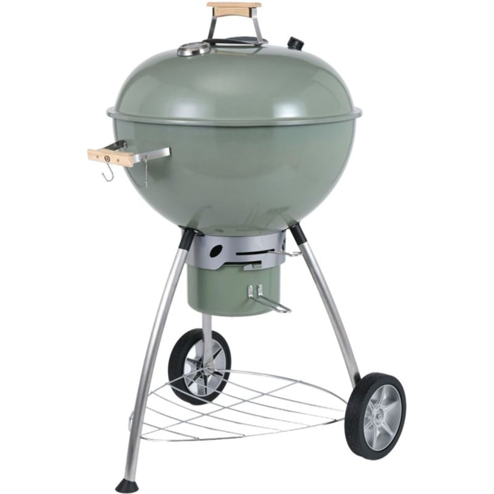 Barbecue charbon ESSENTIELB EBCK1 vert sur pieds  55 cm