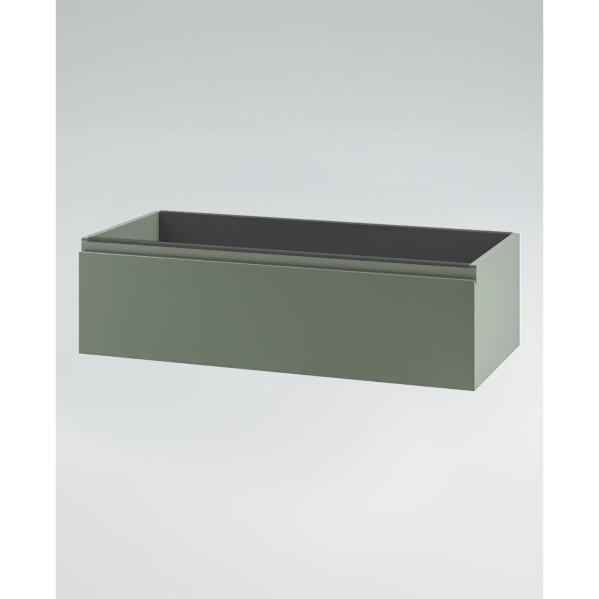 MOBILE DA BAGNO ZEFIRO 100 MONO VERDE SALVIA- 4 PEZZI