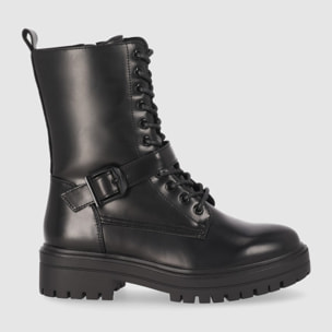 Botines - Negro - Tacón: Bajo