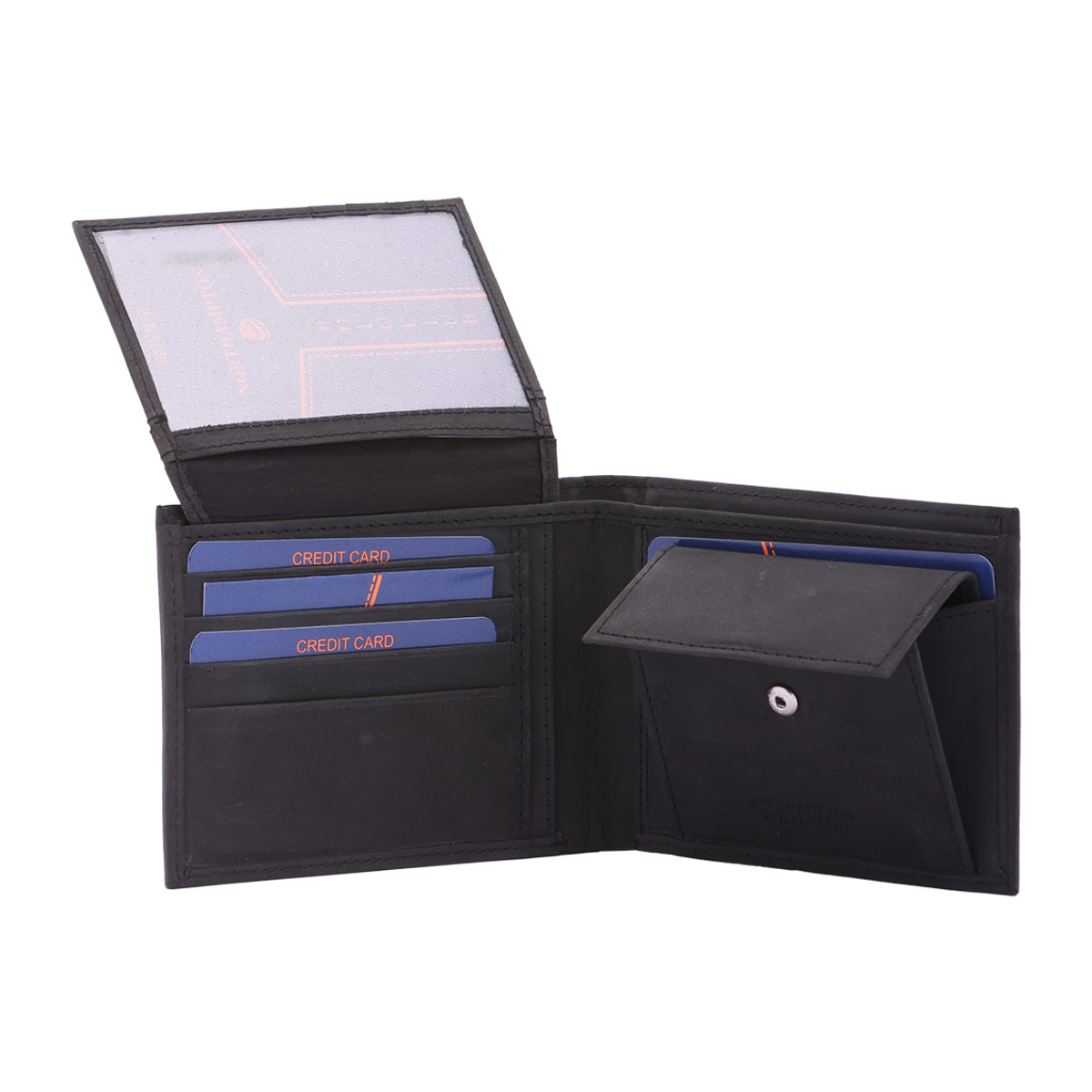 Portafoglio  da uomo In Vera pelle Made in Italy 10x12x3 cm