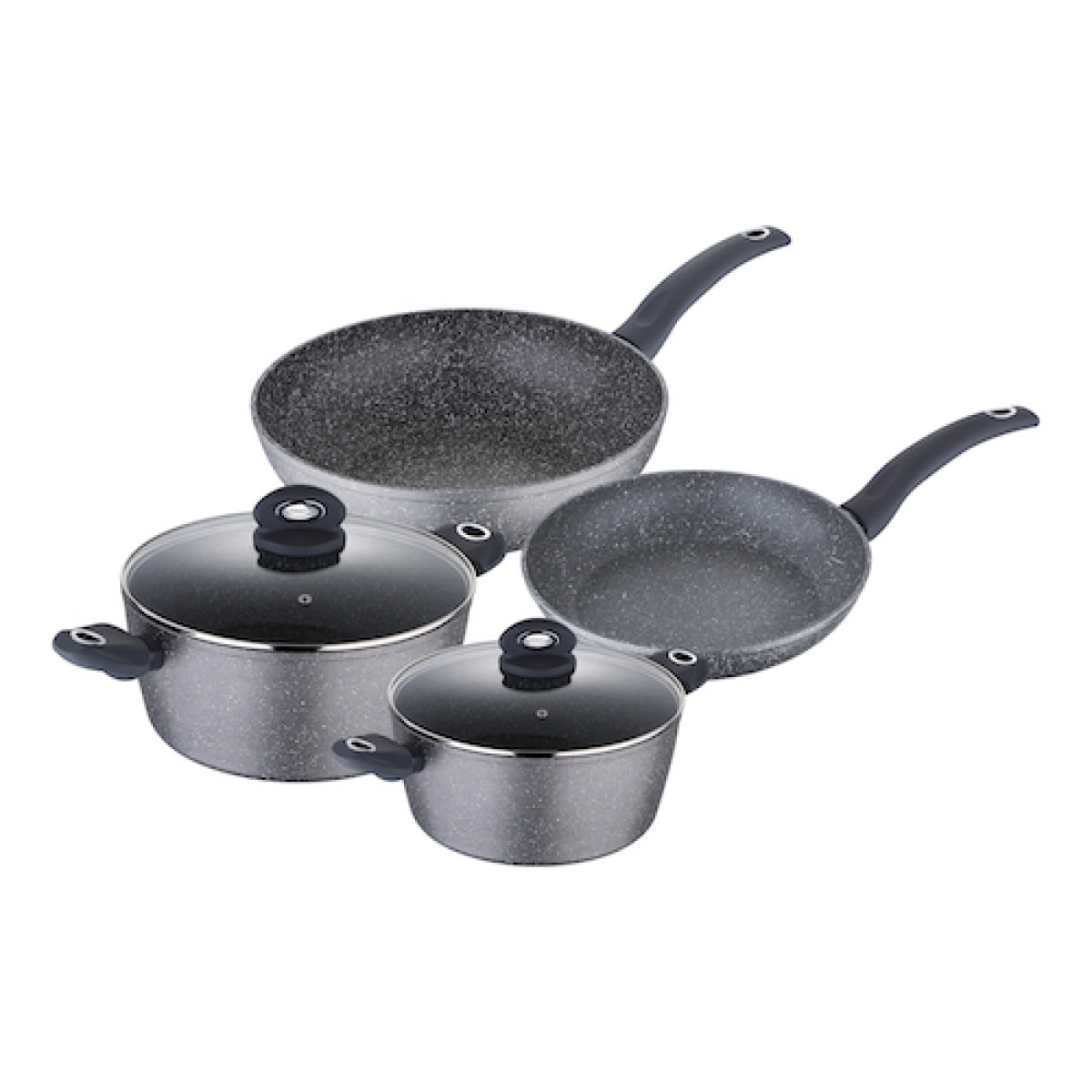SET 6PC BATERIA DE COCINA ALUMINIO FORJADO IND ORION BG