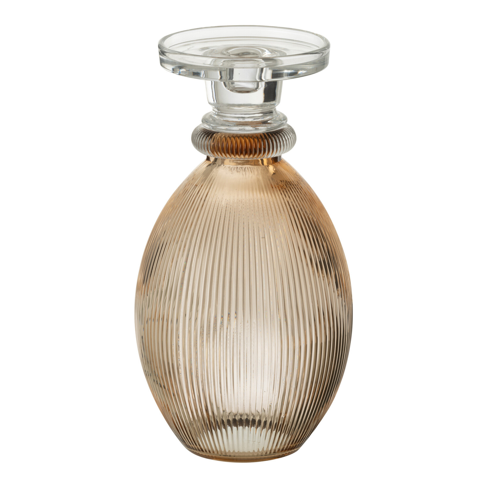 J-Line chandelier/vase Malik - verre - taupe/transparent