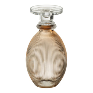 J-Line chandelier/vase Malik - verre - taupe/transparent