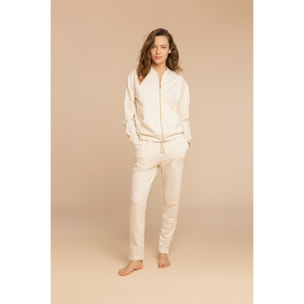 Completo loungewear donna felpa di cotone madrid Noidinotte