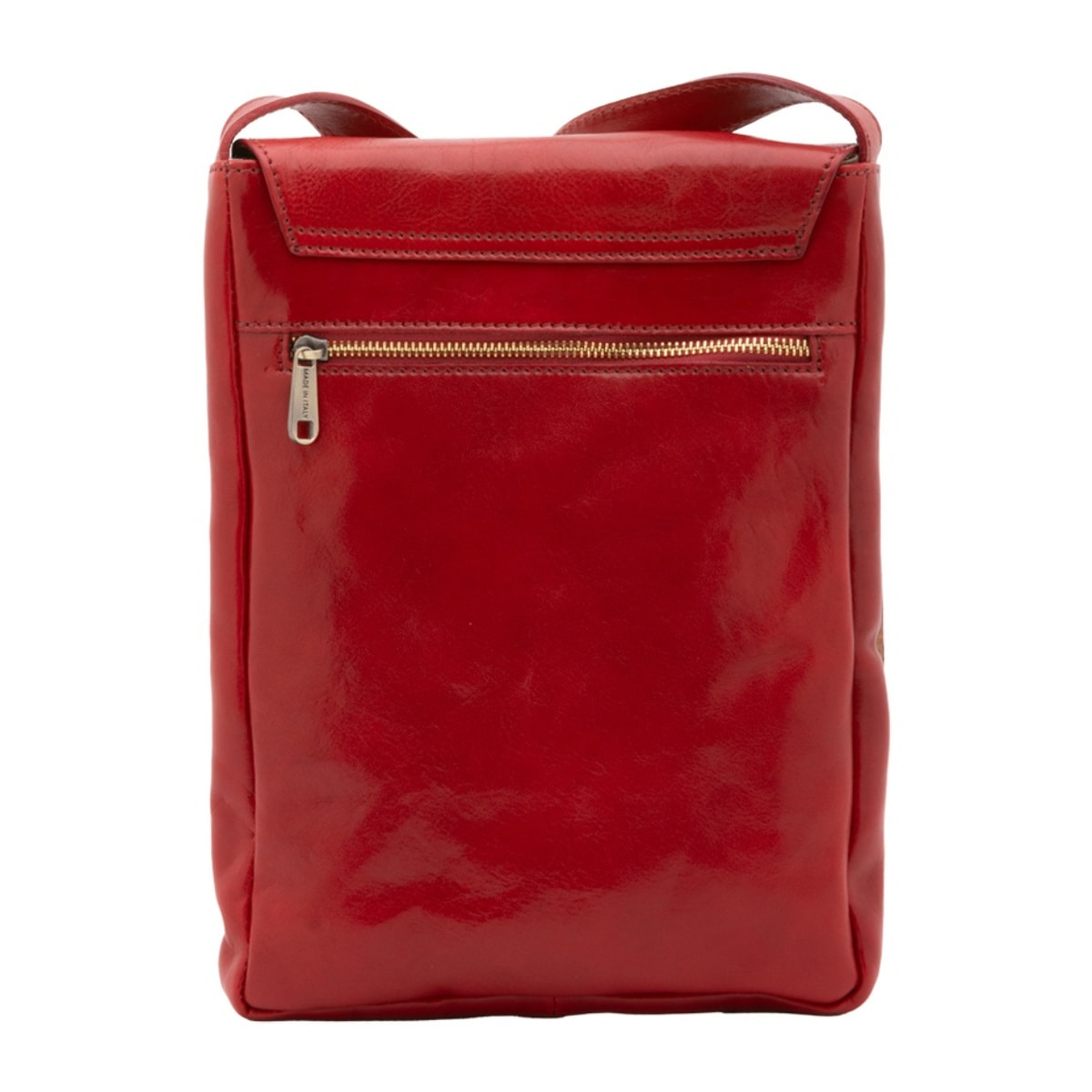 Borsa a tracolla uomo Made in Italy - Modello Aether Prime - Vera pelle - 24.0 x 30.0 x 4.0 cm