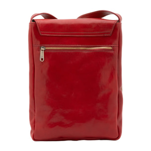 Borsa a tracolla uomo Made in Italy - Modello Aether Prime - Vera pelle - 24.0 x 30.0 x 4.0 cm