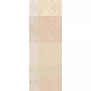 Chemin de table pur coton motif jacquard beige Mille pistils naturel
