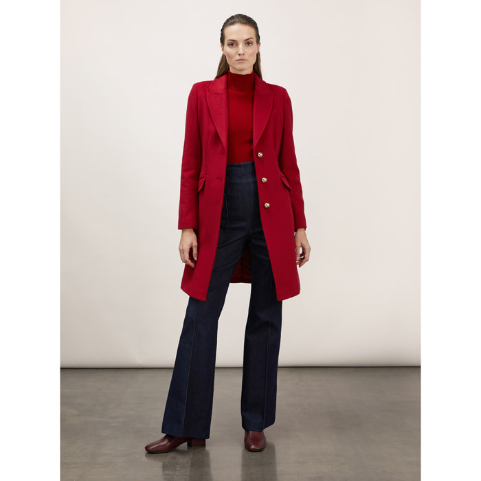 Motivi - Cappotto slim monopetto - Bordeaux