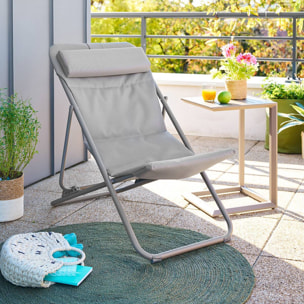 Chilienne de jardin empilable pliable Mirael café