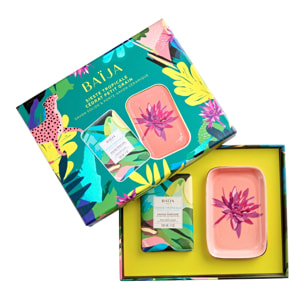 Sieste Tropicale - Coffret Savon Solide 200 g + Porte-Savon Céramique