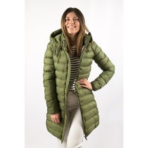 Chaqueta para mujer ECOON Munich Long Jacket - verde oscuro