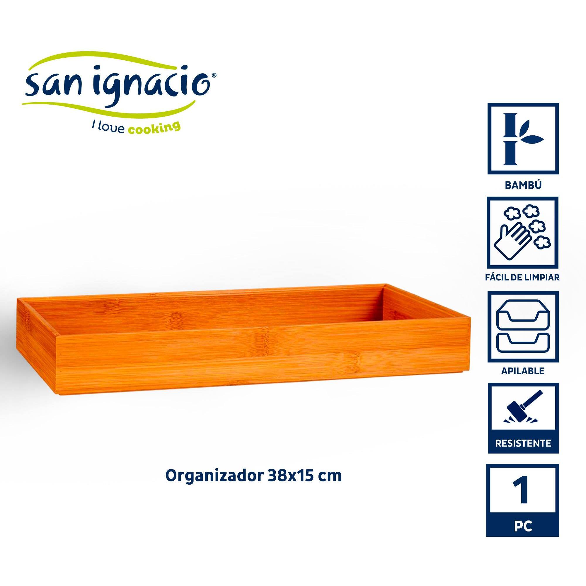 Organizador bambu apilable 38x15cm colección kinvara