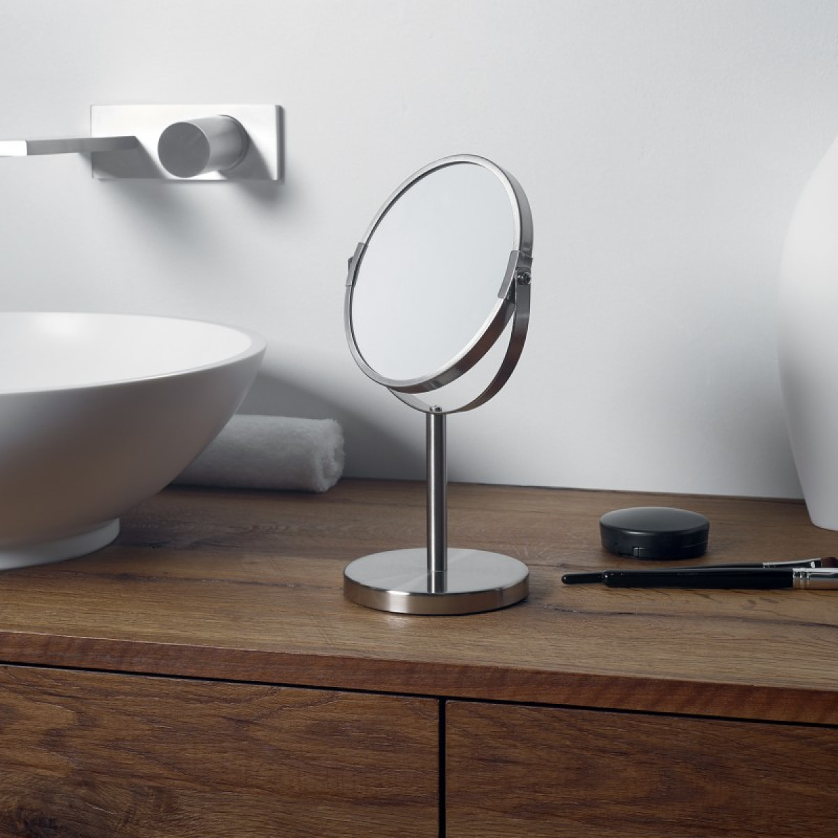 Miroir grossissant sur pied Acier SYDNEY Chromé Spirella