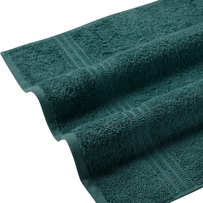 Lot de 4 serviettes éponge coton bio "Forest green"