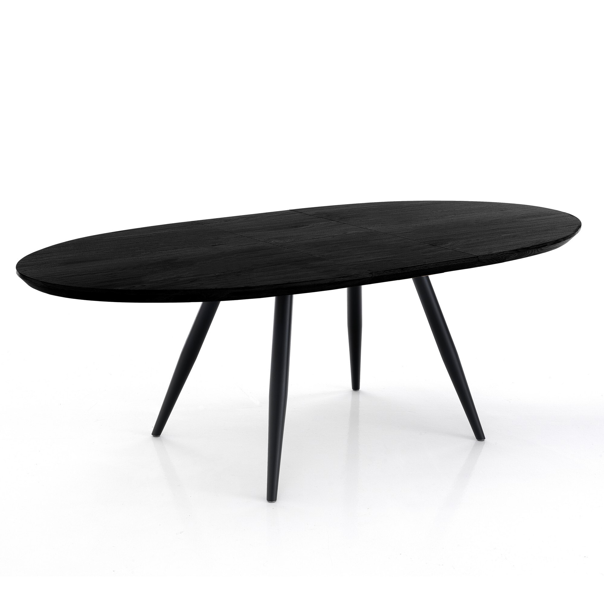 Tomasucci Table extensible ovale noire