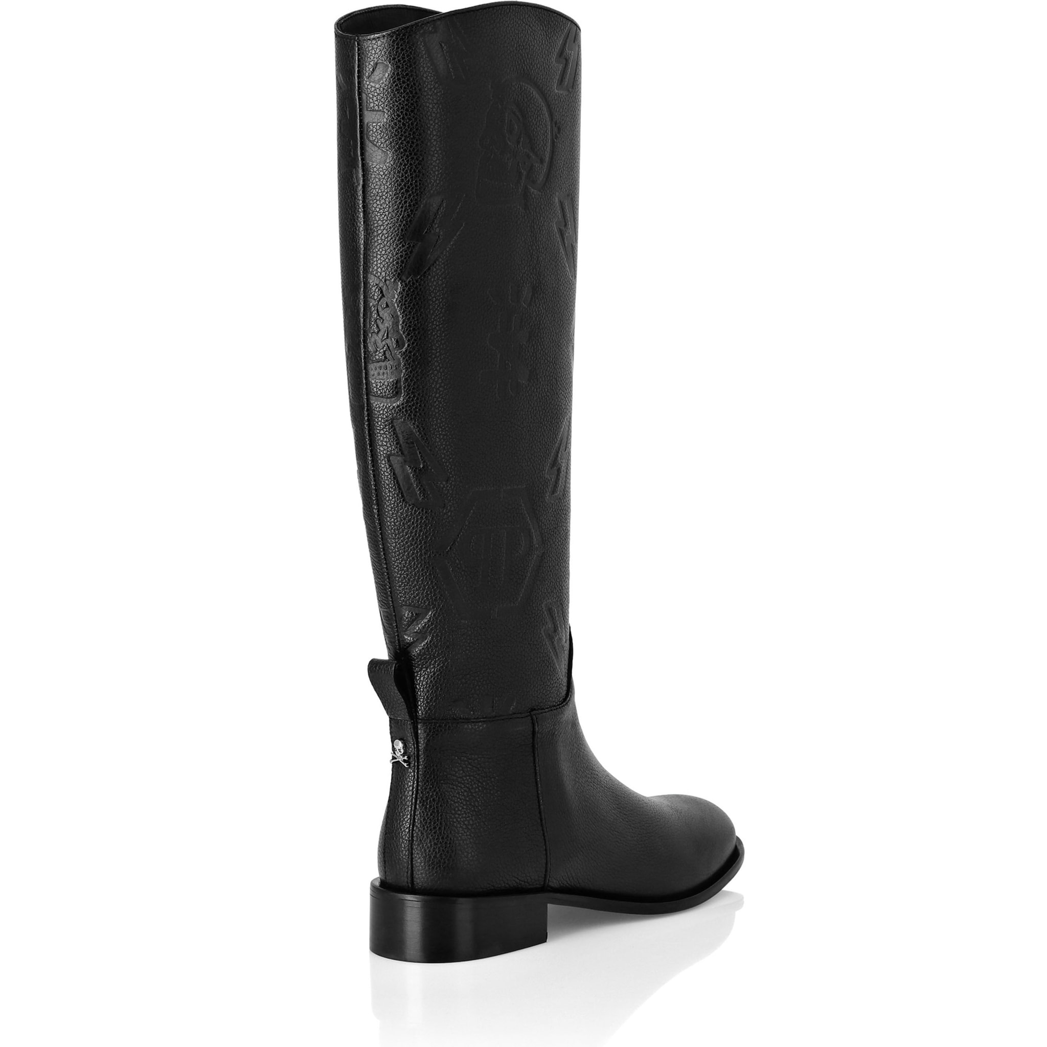 PHILIPP PLEIN Boots Lo-Heels Mid MONOGRAM