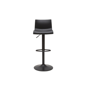 Tabourets de bar réglables design en métal noir (lot de 2) ONA