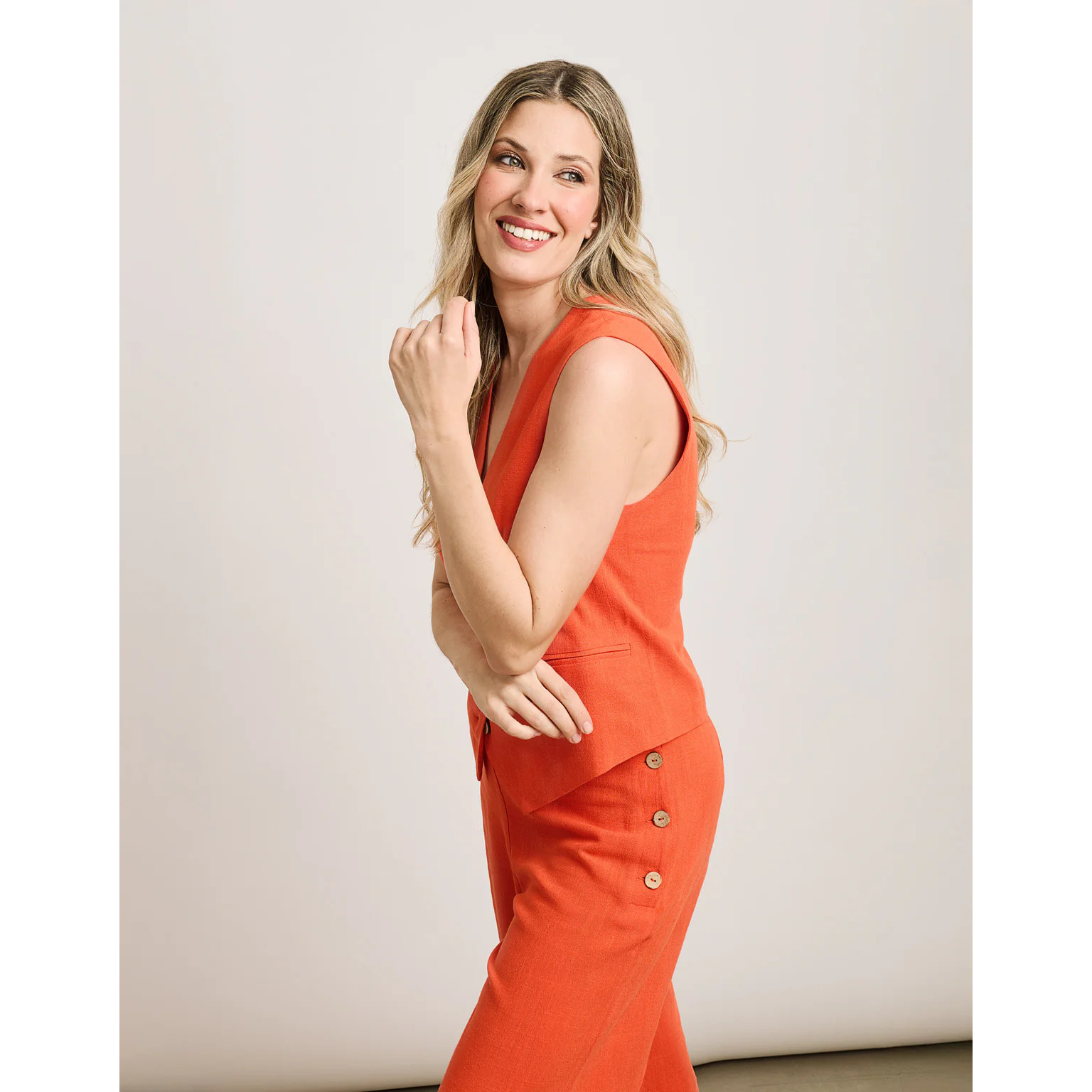 Top Chaleco Naranja - Chai