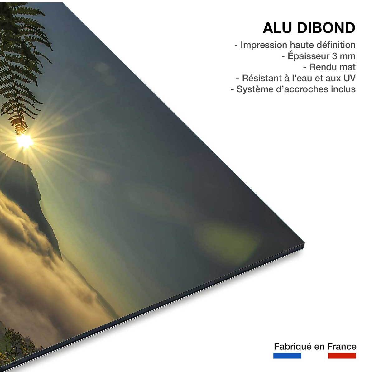 Tableau soleil sur la rhune Tableau alu Dibond