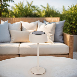 Lampe Bolty solaire argile H30cm