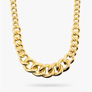 Collana Girocollo Graduata Maxi Maglia Grumetta