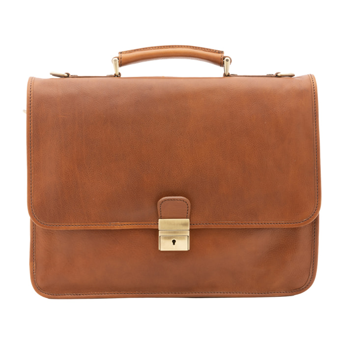 Borsa a mano  unisex In Vera pelle Made in Italy 40x30x6 cm