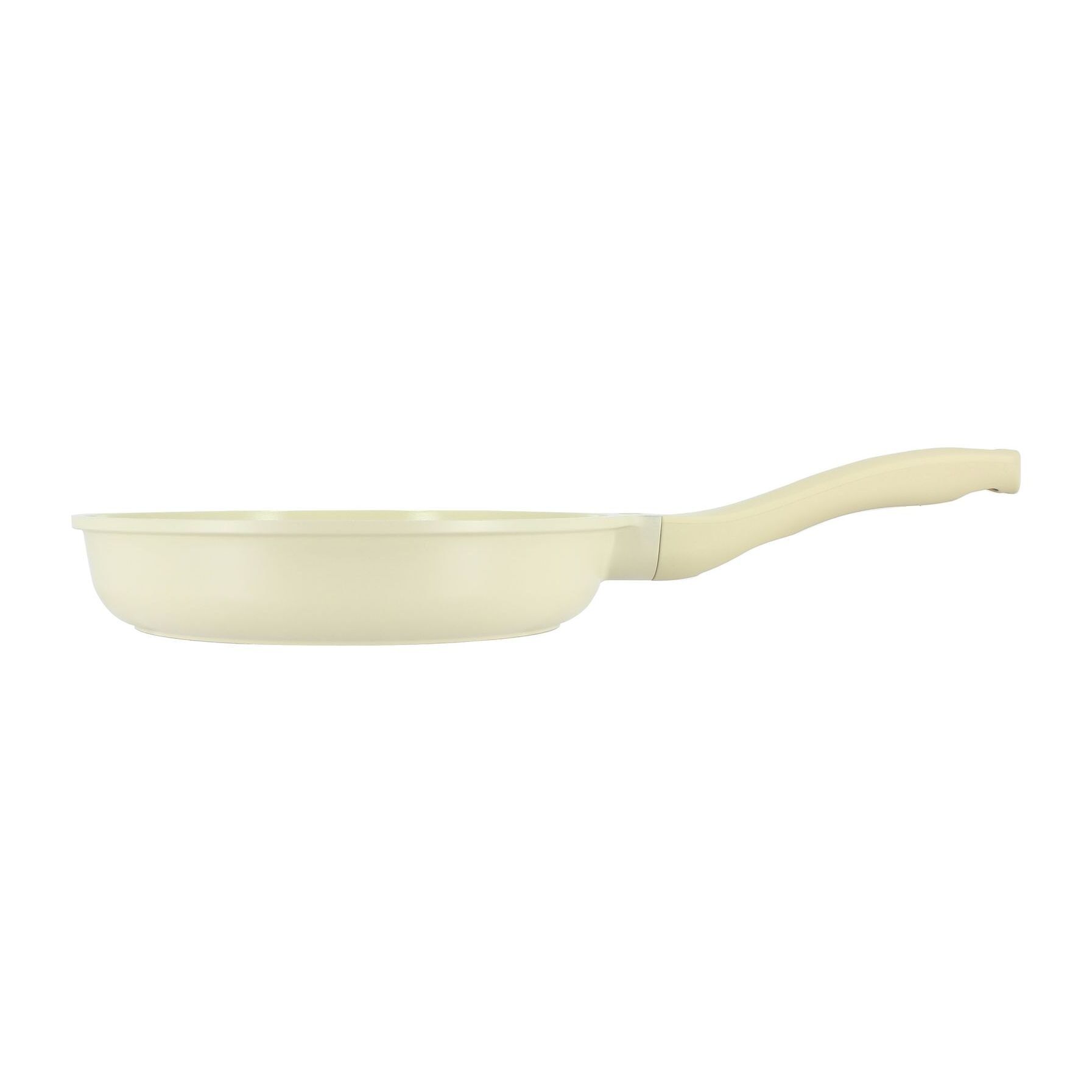 Poêle 24cm en aluminium recyclé crème - tous feux PURE