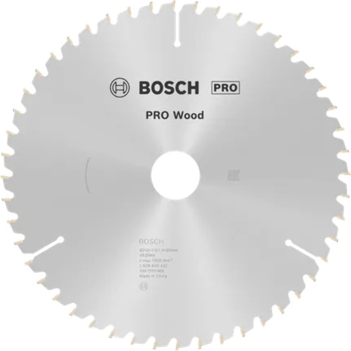 Lame de scie circulaire Optiline Wood Ø 30mm - 216 x 30 x 2,0 mm, 48 - 2 608 640 432