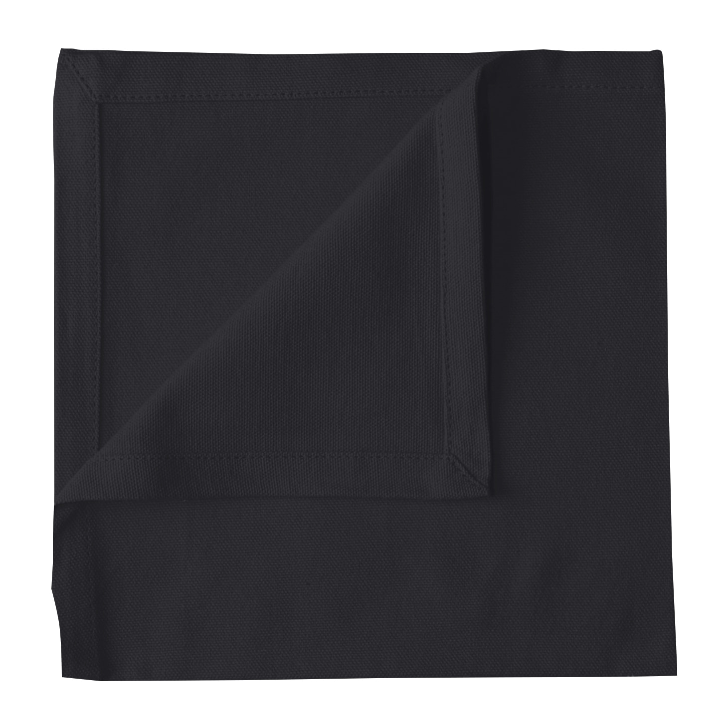 Serviette de table unie et colorée - Gris anthracite