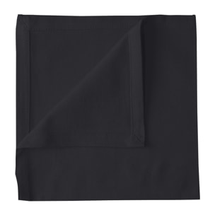 Serviette de table unie et colorée - Gris anthracite