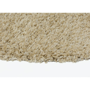 Alfombra lisa de pelo alto Catay beige, varias medidas disponibles