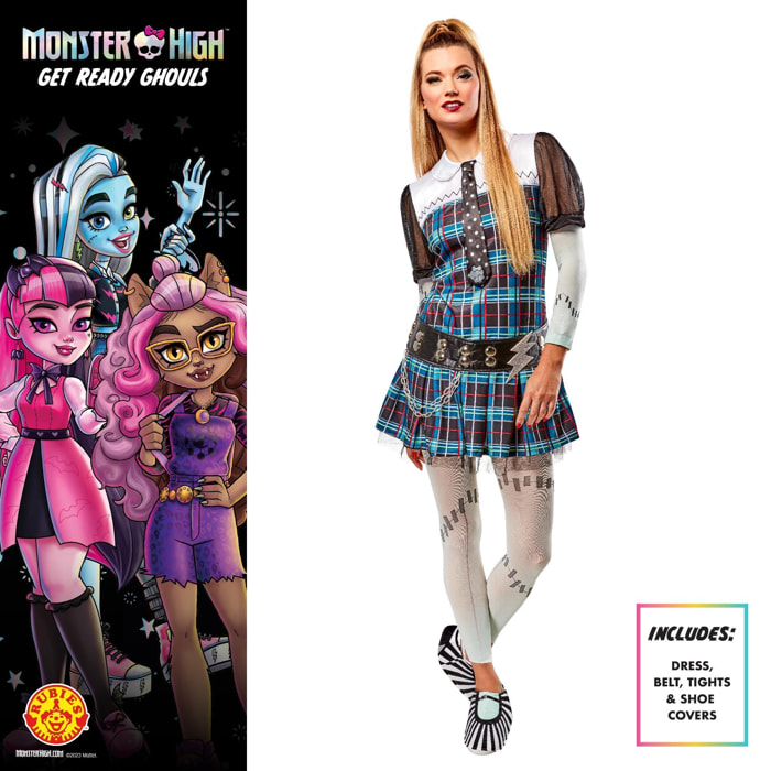 DISFRAZ FRANKIE STEIN DELUXE MONSTER HIGH ADULTO