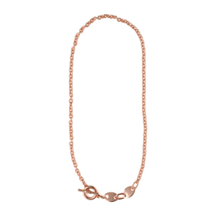 Collar Rocain acabado oro rosa 18k