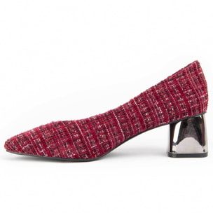 Zapato De Tacón - Rojo - Altura: 5 Cm